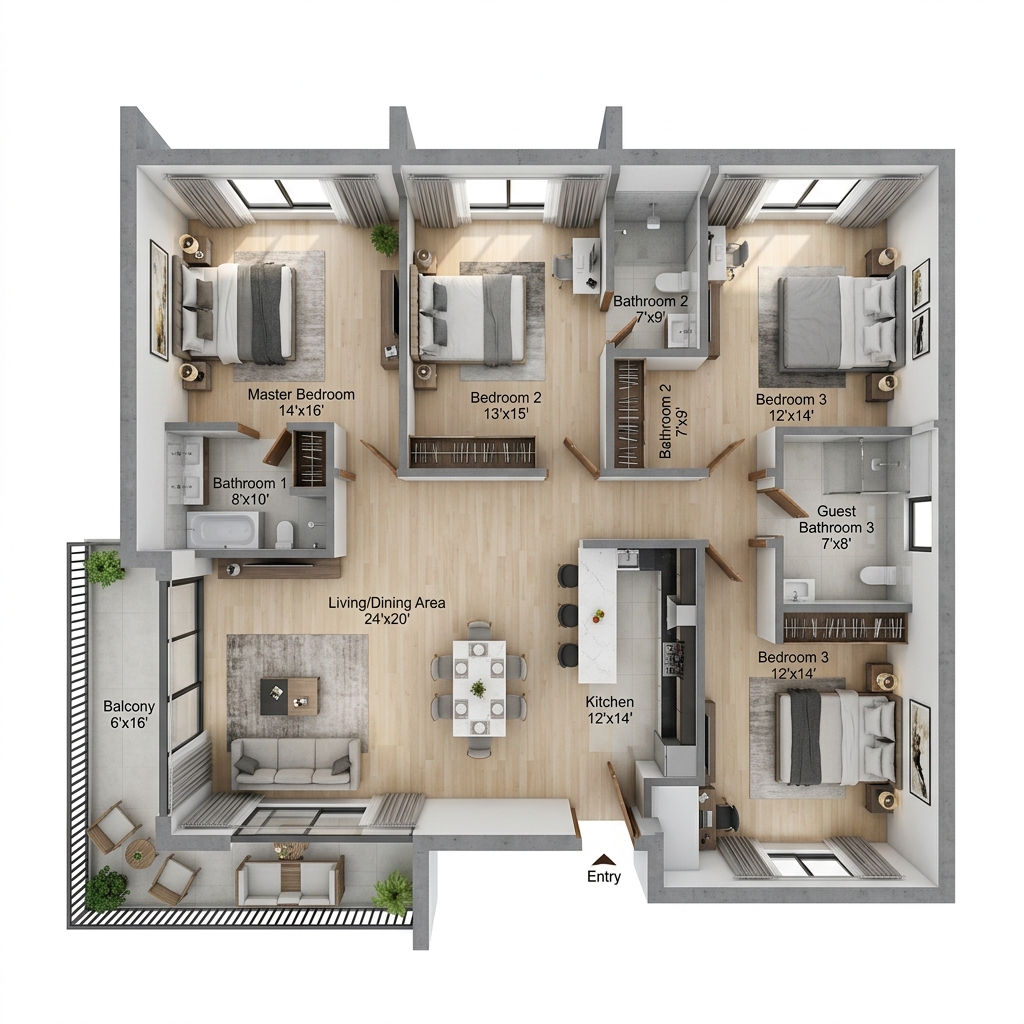 Independent Floors Layout